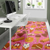 Waffle Dessert Pattern Print Floor Mat-grizzshop