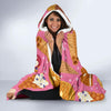 Waffle Dessert Pattern Print Hooded Blanket-grizzshop