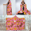 Waffle Dessert Pattern Print Hooded Blanket-grizzshop