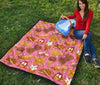 Waffle Dessert Pattern Print Quilt-grizzshop