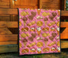 Waffle Dessert Pattern Print Quilt-grizzshop