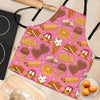 Waffle Dessert Pattern Print Women's Apron-grizzshop