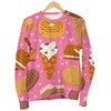 Waffle Dessert Pattern Print Women's Sweatshirt-grizzshop