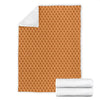 Waffle Pattern Print Blanket-grizzshop