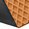 Waffle Pattern Print Floor Mat-grizzshop