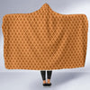 Waffle Pattern Print Hooded Blanket-grizzshop