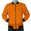 Waffle Pattern Print Men's Bomber Jacket-grizzshop