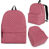 Waffle Pink Pattern Print Backpack-grizzshop