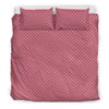 Waffle Pink Pattern Print Duvet Cover Bedding Set-grizzshop