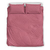 Waffle Pink Pattern Print Duvet Cover Bedding Set-grizzshop