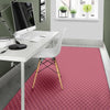 Waffle Pink Pattern Print Floor Mat-grizzshop