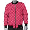 Waffle Pink Pattern Print Men's Bomber Jacket-grizzshop