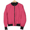 Waffle Pink Pattern Print Men's Bomber Jacket-grizzshop