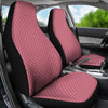 Waffle Pink Pattern Print Universal Fit Car Seat Covers-grizzshop