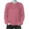 Waffle Pink Pattern Print Women's Sweatshirt-grizzshop