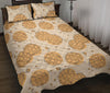 Waffle Print Pattern Bed Set Quilt-grizzshop