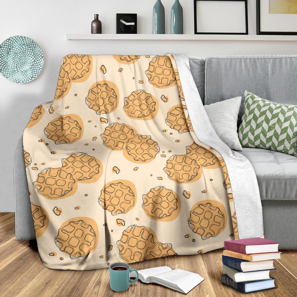 Waffle Print Pattern Blanket-grizzshop