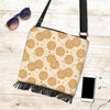 Waffle Print Pattern Crossbody bags-grizzshop