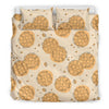 Waffle Print Pattern Duvet Cover Bedding Set-grizzshop