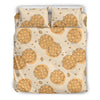 Waffle Print Pattern Duvet Cover Bedding Set-grizzshop