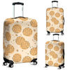 Waffle Print Pattern Luggage Cover Protector-grizzshop