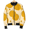 Waffle Print Pattern Men's Bomber Jacket-grizzshop