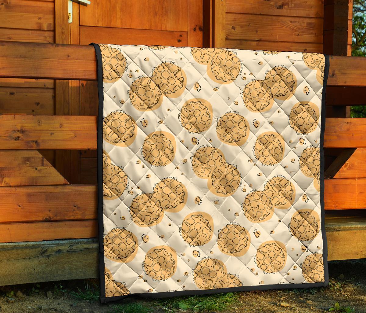 Waffle Print Pattern Quilt-grizzshop