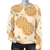 Waffle Print Pattern Women's Sweatshirt-grizzshop