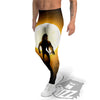 Walking Zombie Halloween Print Men's Leggings-grizzshop