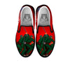 War Memorial American Print Black Slip On Shoes-grizzshop