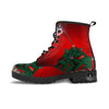 War Memorial American Print Leather Boots-grizzshop