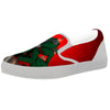 War Memorial American Print White Slip On Shoes-grizzshop