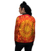 Warli Tribal Ancient Indian Print Women's Bomber Jacket-grizzshop