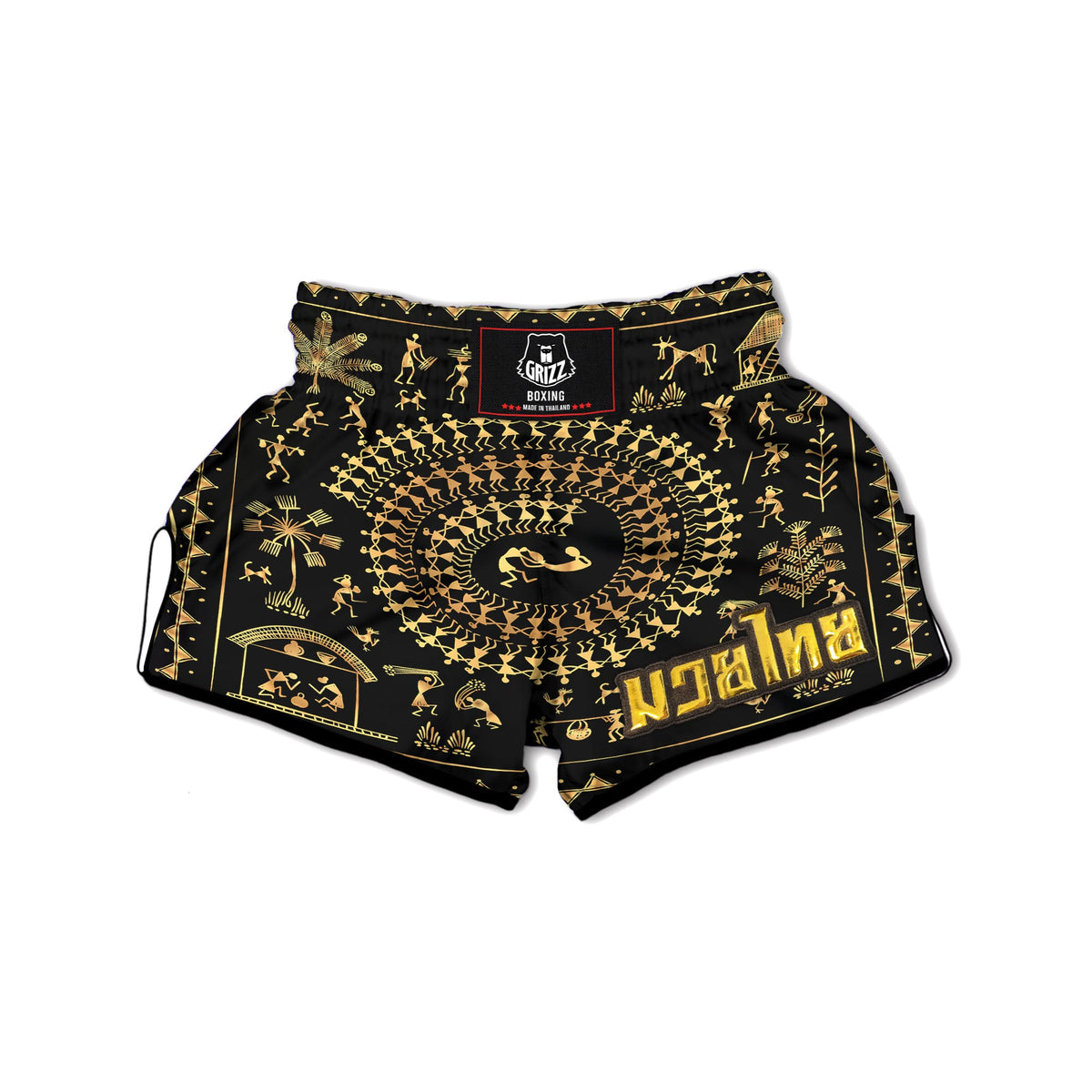 Mandala Ethnic Pastel Print Muay Thai Boxing Shorts