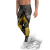 Warning Nuclear Symbol Print Men's Leggings-grizzshop