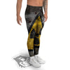 Warning Nuclear Symbol Print Men's Leggings-grizzshop