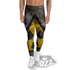 Warning Nuclear Symbol Print Men's Leggings-grizzshop