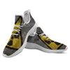 Warning Nuclear Symbol Print White Athletic Shoes-grizzshop