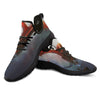 Warrior And Red Dragon Print Black Athletic Shoes-grizzshop