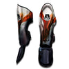 Warrior And Red Dragon Print Muay Thai Shin Guards-grizzshop