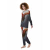 Warrior And Red Dragon Print Women's Pajamas-grizzshop