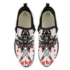 Warrior Bloody Spartan Print Black Athletic Shoes-grizzshop