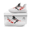 Warrior Bloody Spartan Print White Athletic Shoes-grizzshop