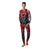 Warrior Japanese Samurai Print Men's Pajamas-grizzshop