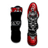 Warrior Japanese Samurai Print Muay Thai Shin Guards-grizzshop