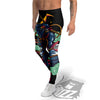 Warrior Ninja Print Men's Leggings-grizzshop