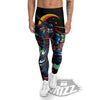 Warrior Ninja Print Men's Leggings-grizzshop