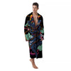 Warrior Ninja Print Men's Robe-grizzshop