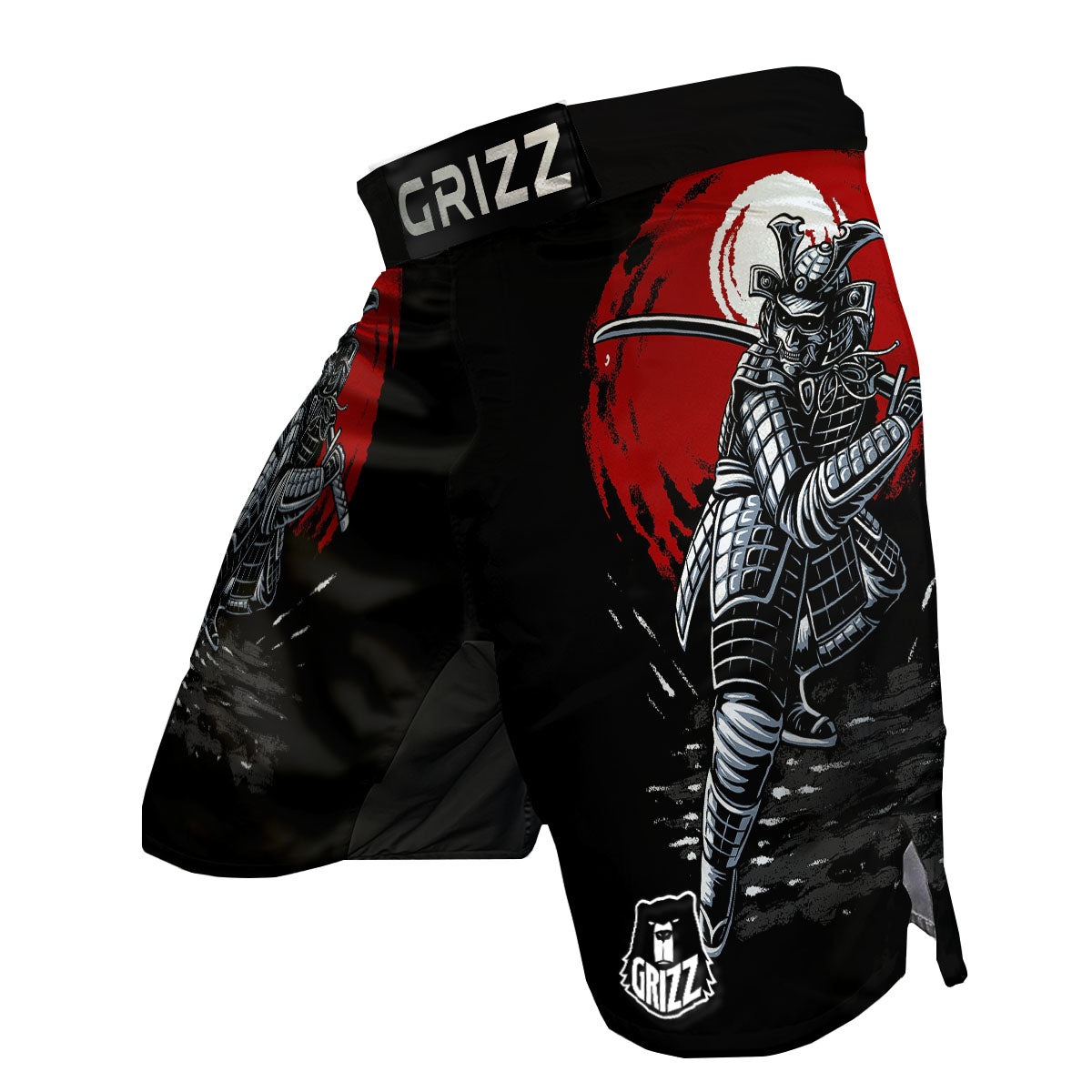 Warrior Samurai Dark Print MMA Shorts-grizzshop
