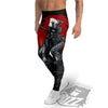 Warrior Samurai Dark Print Men's Leggings-grizzshop